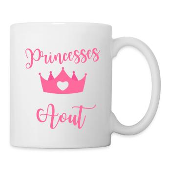 les filles nées en août cadeau anniversaire - Mug blanc - blanc - Droite