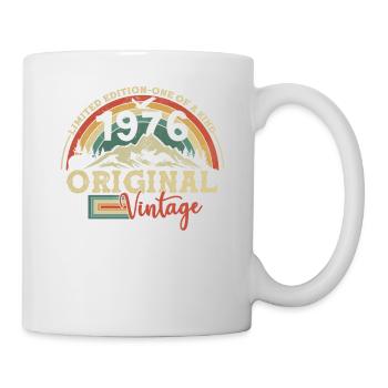 1976 Vintage Anniversaire Rétro Cadeau - Mug blanc - blanc - Droite