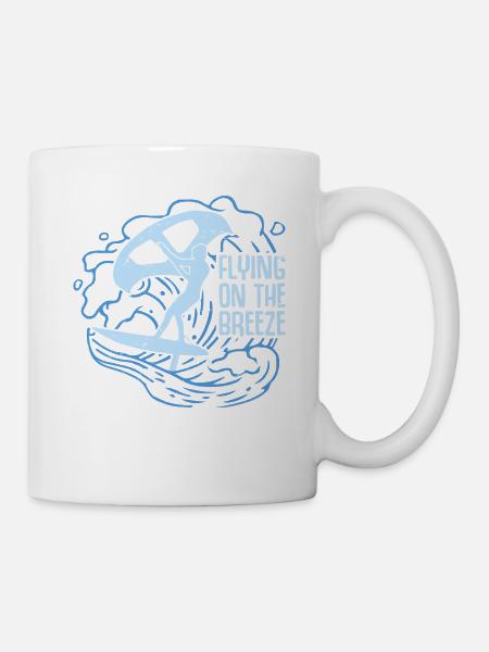 Voler sur le Breeze Hydrofoil Wingfoil Wingfoilin - Mug blanc - blanc