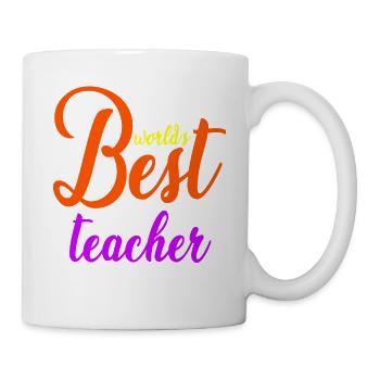 Meilleur professeur, enseignant, souvenir de remerciement - Mug blanc - blanc - Droite