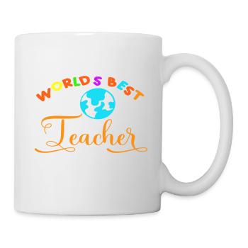 meilleur enseignant du monde, enseignant, souvenir de remerciement - Mug blanc - blanc - Droite