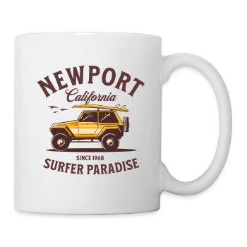 Newport California Surfer Paradise - Mug - white - Right