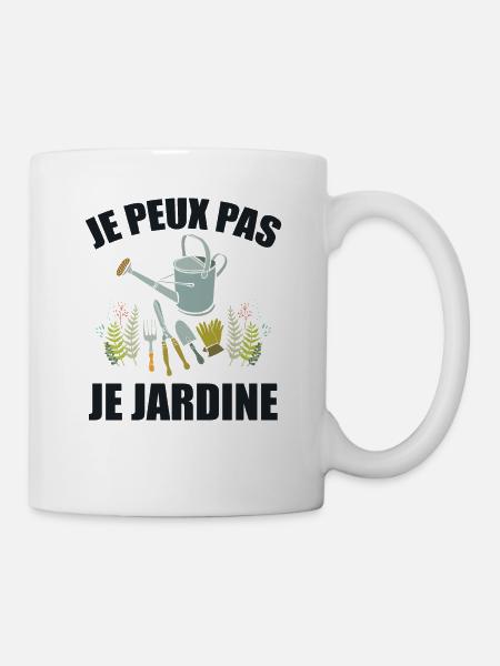 Je Peux Pas Je Jardine - Mug blanc - blanc