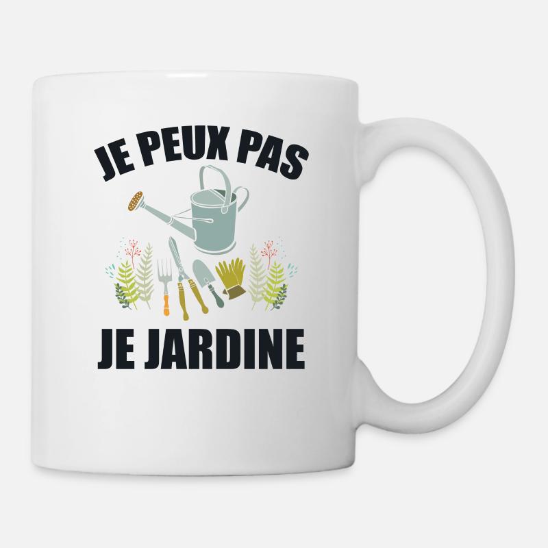 Je Peux Pas Je Jardine - Mug blanc - blanc