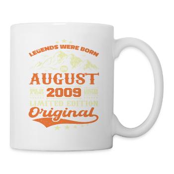 Août 2009 Anniversaire 2009 légendes Août - Mug blanc - blanc - Droite