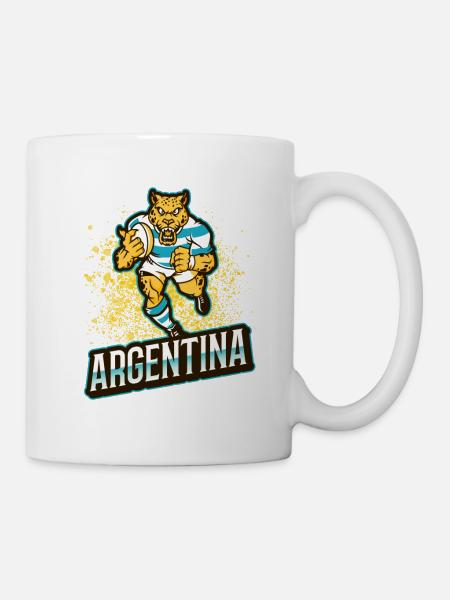 Rugby Argentina Logo Animal Powerful Gift Fan - Mug - white