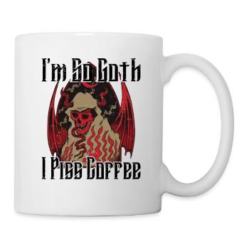 Satan Beelzebub Teufel Gothic Pentagram Mystisch - Tasse - Weiß - Rechts
