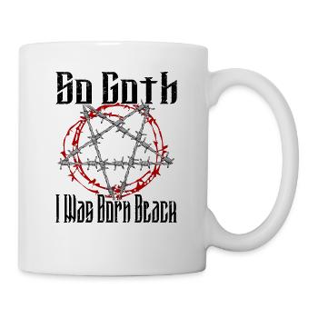 Satan Beelzebub Teufel Gothic Pentagram Mystisch - Tasse - Weiß - Rechts