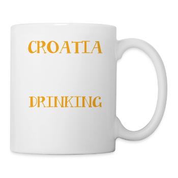 Croatie Équipe de buveurs - Mug blanc - blanc - Droite