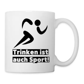 Trinken ist auch Sport! Party, Mallorca, JGA! - Tasse - Weiß - Rechts