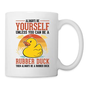 Soyez toujours vous-même Canard en caoutchouc Gummiente - Mug blanc - blanc - Droite