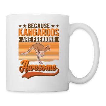 Parce que les kangourous sont des kangourous géniaux - Mug blanc - blanc - Droite