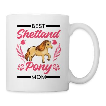 Beste Shetland Pony Mama - Tasse - Weiß - Rechts