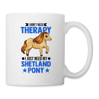 Shetlandpony Therapie Shetland-Pony Shetty - Tasse - Weiß - Rechts