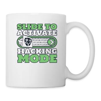Faites glisser pour activer le renifleur de phishing en mode piratage - Mug blanc - blanc - Droite