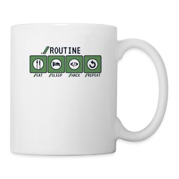 Routine Eat Sleep Hack Répéter Sniffer Phishing - Mug blanc - blanc - Droite