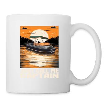 Appelez-moi simplement Captain Pontoon King Motorboating - Mug blanc - blanc - Droite