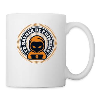 Je préfère être un renifleur d’hameçonnage d’ingénierie sociale - Mug blanc - blanc - Droite