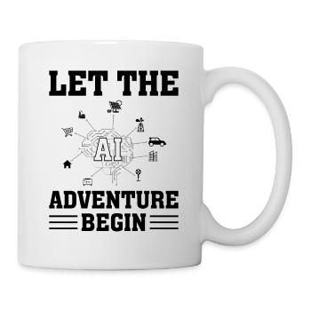 Let The Adventure Begin - Machine Learning Ai Arti - Mug - white - Right