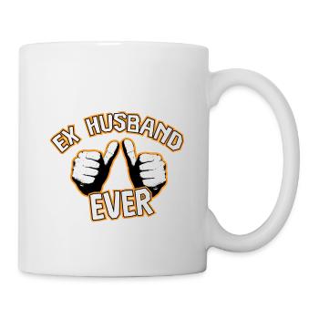 Lustiges Scheidung Glücklich Geschieden und - Tasse - Weiß - Rechts