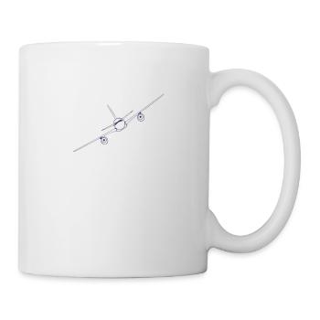 aircraft airplane this is how we roll - Mug - white - Right