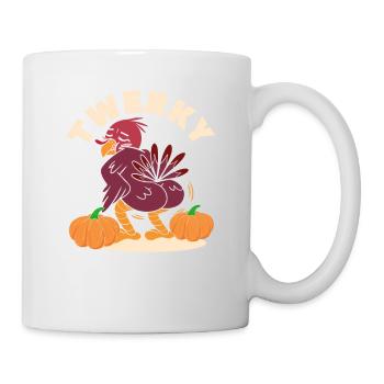 Twerky Türkei Hintern lustig Thanksgiving Twerk - Tasse - Weiß - Rechts