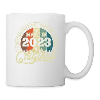 Vintage Anniversaire 2023 - Mug blanc - blanc - Droite