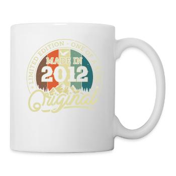 Vintage Anniversaire 11/12 ans - Mug blanc - blanc - Droite