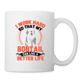 Work for Bobtail Old English Shepherd - Mug - white - Right