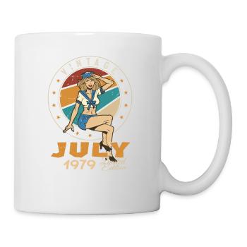 Juillet 1979 Juillet Cadeau d’anniversaire Juillet 1979 - Mug blanc - blanc - Droite