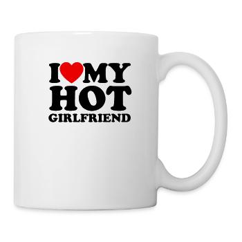J’aime ma petite amie chaude - Matching - Romance - Mug blanc - blanc - Droite