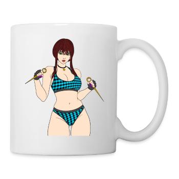Ninja Frau - Tasse - Weiß - Rechts