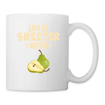 Life Is Sweeter With Pear - Mug - white - Right