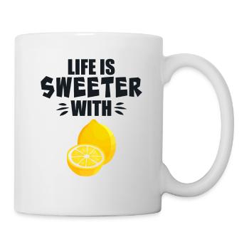 Life Is Sweeter With Lemon - Mug - white - Right