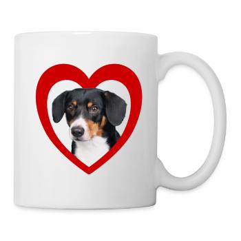 Amoureux des chiens - Dogs Heart Entlebucher Mountain Dog - Mug blanc - blanc - Droite