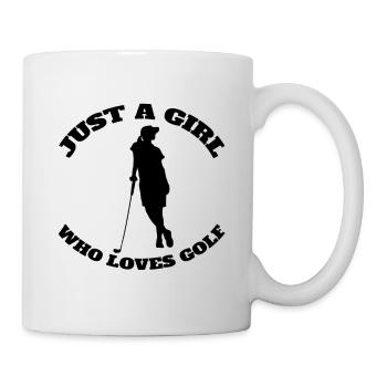 Golfspieler Golfsport Golfplatz Golf Golfverein - Tasse - Weiß - Rechts