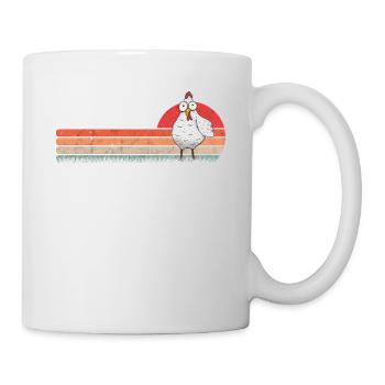 Chicken Retro Chicken Vintage - Mug - white - Right