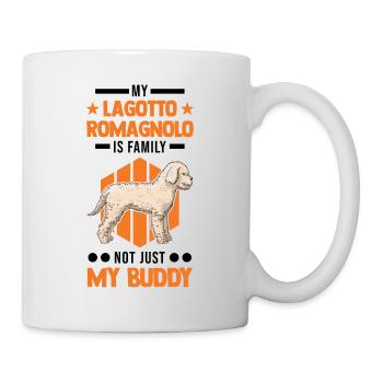 Lagotto Romagnolo Familie Wasserhund - Tasse - Weiß - Rechts
