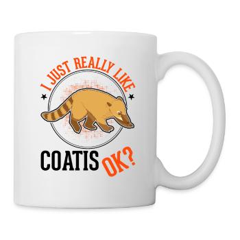J’aime juste les coatis - Mug blanc - blanc - Droite