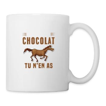 Les chevaux sont comme du chocolat - Mug blanc - blanc - Droite