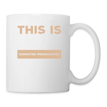 Voici à quoi ressemble un grand programmeur informatique - Mug blanc - blanc - Droite