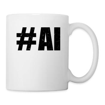 #AI - AI Artificial Intelligence & AI Robot Machin - Tasse - Weiß - Rechts