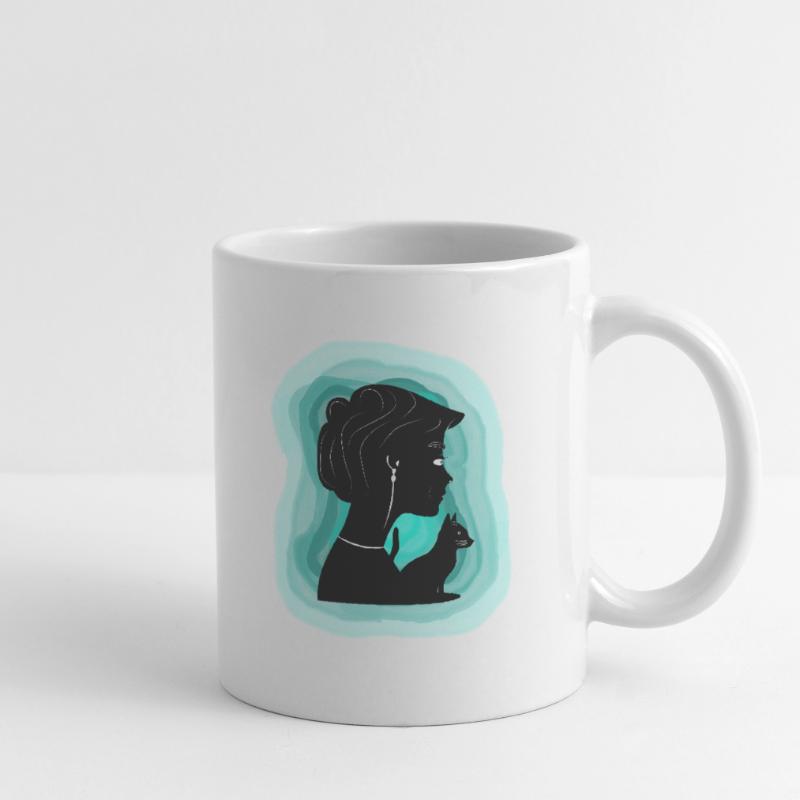 Affectionate cat shows her affection Mug