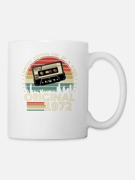 Vintage 1972 Geschenkidee - Kop/krus - hvid