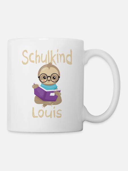 Schulkind Louis Faultier - Tasse - Weiß