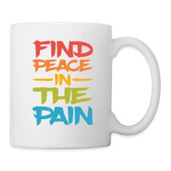 Trouver la paix dans la douleur 11 - Mug blanc - blanc - Droite