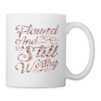 Flawed And Still Worthy 5 - Mug - white - Right