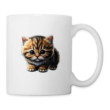 Ich bin schon wieder total unterzuckert Katze - Tasse - Weiß - Rechts