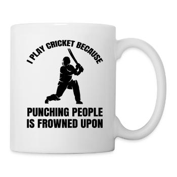 Kricket Cricket Kricketmannschaft Kricketteam - Tasse - Weiß - Rechts