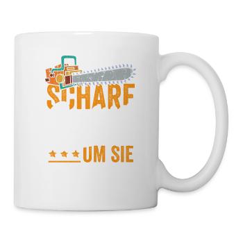 Scharf genug um sie Flach zu Legen - Tasse - Weiß - Rechts